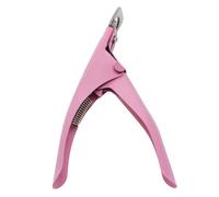 Rose - Faux Ongles En Acrylique Uv Pour Manucure, Outil De Coupe En Acier Inoxydable, 1 Pièce