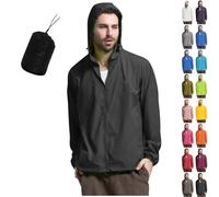 Rose Femmes Étanche Poncho de Pluie Élégant Réutilisable Poids Léger Extérieur Imperméable avec Capuche Protection solaire Ultra légère Respirante Coupe Vent Marche VTT Cyclisme Camping Pêche 4XL 5XL