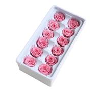 Rose Fleur Immortelle 12pcs/Box Décorative Longue Durée pour Mariage | Accessoire de Bouquet, Matériau Fleur Préservée, Style Romantique, pour Anniversaire d'Ami et Secret Santa
