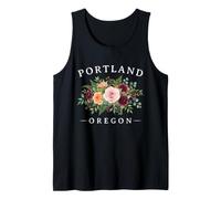 Rose Florale Portland Oregon Design Pacific Northwest Débardeur