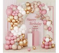Rose Gold Balloon Arch Kit 103pcs Retro Pink Balloon Garland with Balloon Confetti Balloon White Balloon Arch Ro BALLON DECORATIF