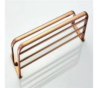 Rose Gold Brass Towel Rack Hanging Rods Bar Hooks Bath Shelf Toilet Brush Paper Holder Bathroom Hardware Organizer Accessories,Toilet Brush Holders (Towel Rack 58cm)
