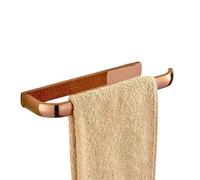 Rose Gold Brass Towel Rack Hanging Rods Bar Hooks Bath Shelf Toilet Brush Paper Holder Bathroom Hardware Organizer Accessories,Toilet Brush Holders (Towel Rings 27cm)