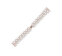 (Rose Gold) For Honor Magicwatch 2 42mm Rhinestones Decor Watch Strap Fashionable Gourd Shape Alloy Band
