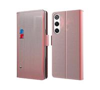 (Rose Gold) For ZTE nubia Redmagic 10 Air 5G Case Stand PU Leather Phone Cover Card Holder Mirror