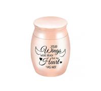 (Rose Gold)Urns Pets Ashes Exquisite Solid Stainless Steel Anti-rust Screw Top Lid Pets Memorial Ashes Holder For Home