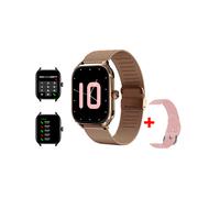 (Rose Golden ML) Nouvelle montre connectée avec Bluetooth, appels, appareil photo, musique, écran 2,01