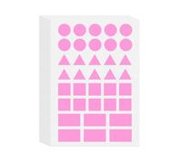 Rose Gommettes Formes Géométriques Enfant Autocollant Bébé 4 Formes Cercle, Triangle, Carré, Rectangle 366 Pieces