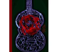 Rose Guitar, 200 Unlined, Floral Detailed Page, 8x11, Hardcover Journal, Art Pad, Sketchbook, Drawing Book: Made With Hand-Drawn And Created Art By: Artist Mary Elisabeth Linder @ MaryEMade