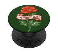 Rose Irlandaise Sauvage Irlande Roses Art PopSockets PopGrip Adhésif