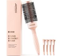 ROSE LUXE Round Brush for Brushing,Medium Hair for Quick Drying,Professional Styling and Adding Volume,with 4 Hair Clips,43 mm