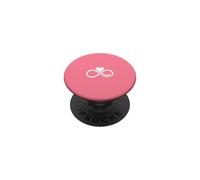 Rose - Mama Infinity Cœur Symbole Amour Minimaliste PopSockets PopGrip Adhésif