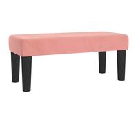 Rose Meuble d'entrée - Banc Rose 70x30x30 cm Velours m2846