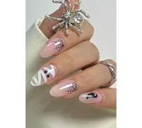 Rose Momie Halloween Autocollant Ongle Gel UV,20pcs Film pour Ongles Autoadhésif Pour Nail Art