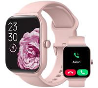 (rose) Montre connectée pour femme avec Alexa intégrée, moniteur d'activité de 1,95 pouce avec réponse/passer