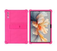 (Rose, Multicolor) AS For Lenovo Yoga Tab Plus Pad Pro AI Silicone Case with Kickstand Rugged Protective Cover - Purple