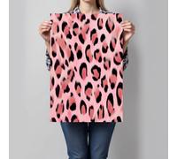 Rose Noir Impression sur Toile, Tableau sur Toile Style doux et mignon, Affiche d’Art à Taches imprimé léopard, Art Mural pour Chambre à Coucher Salon 120x80cm, Sans Cadre