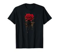 Rose noire Magical Dripping Cool Mystic Belle rose noire T-Shirt
