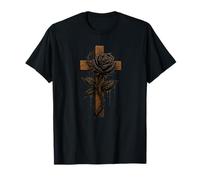 Rose noire magique, dégoulinante, mystique, belle rose noire T-Shirt