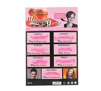 Rose nouveauté fausse moustache ensemble costume barbe anniversaire halloween fête 7pcs