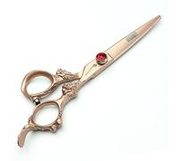 Rose Or 440c haute dureté ciseaux de coiffure japonais salon de coiffure coiffeur coupe de cheveux et cheveux amincissement salon de coiffure professionnel outils (Cutting Scissors)