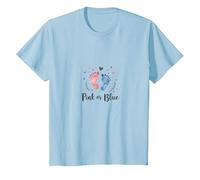 Rose ou Bleu : Adorable révélation du Sexe de fête prénatale T-Shirt, Enfant, Bleu Céleste, 3 Ans