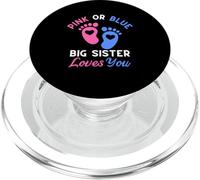 Rose ou Bleu Big Sister Loves You PopSockets PopGrip pour MagSafe