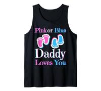 Rose ou Bleu Daddy Loves You Baby Girl Or Boy Coming Soon Débardeur