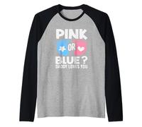 Rose ou Bleu Daddy Loves You Gender Reveal Party Dad Manche Raglan