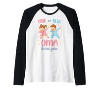 Rose ou Bleu Grandma Loves You Baby Manche Raglan