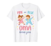 Rose ou Bleu Grandma Loves You Baby T-Shirt