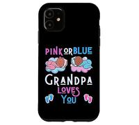 Rose ou Bleu Grandpa Love You Baby Shower Révélation Pap Coque pour iPhone 11