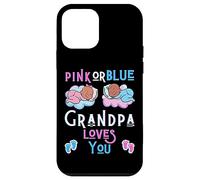 Rose ou Bleu Grandpa Love You Baby Shower Révélation Pap Coque pour iPhone 12 Mini