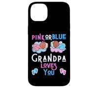 Rose ou Bleu Grandpa Love You Baby Shower Révélation Pap Coque pour iPhone 14 Plus