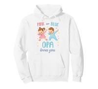 Rose ou Bleu Grandpa Loves You Baby Sweat à Capuche