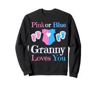 Rose ou Bleu « Granny Loves You Baby Shower » Sweatshirt