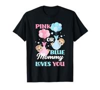 Rose ou Bleu Mommy Loves You Sexe Reveal Party T-Shirt