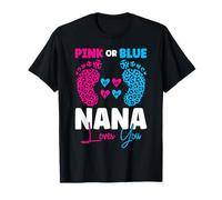 Rose ou Bleu Nana Loves You - Révélez l'annonce de bébé T-Shirt