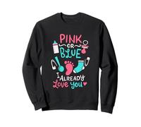 Rose ou Bleu pour révéler Une fête prénatale ou Une Grossesse Avant la Naissance Sweatshirt