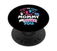 Rose ou Bleu « Your Mommy Loves You » pour révéler l'amour Mignon PopSockets PopGrip Adhésif