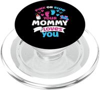 Rose ou Bleu « Your Mommy Loves You » pour révéler l'amour Mignon PopSockets PopGrip pour MagSafe