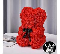 Rose Ours éternel Fleur Ours en Peluche Fleurs artificielles Saint Valentin Anniversaire de Mariage Anniversaire Cadeaux Jouets