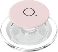 Rose pâle - Monogramme O mignon lettre O design avec cœur PopSockets PopGrip pour MagSafe