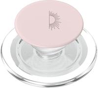 Rose pâle - Soleil de coucher de soleil minimaliste pour l'art abstrait d'été PopSockets PopGrip pour MagSafe