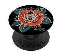 Rose Panther Thorn Tatouage Traditionnel Flash PopSockets PopGrip Adhésif