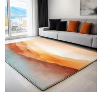 Rose Pêche Tapis à Poils Courts 160 x 230 cm, Délicat Texture Abstrait Lavable en Machine Tapis, Paillasson de Salon et Chambre Doux et Confortable avec Dessous antidérapant