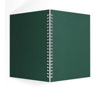 Rose Pig A4 Portrait Posh Eco Pig Blanc Papier Carnet à dessin - Vert