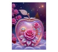 Rose Pomme Diamant 1000 Pièces Mini Puzzle pour Adultes Difficile | 70x50cm Carton Décoration Salon Coupe Précise Cadeau Ami Relaxation