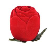 Rose pour boîte à bagues, boîte à bijoux, boucles d'oreilles 5 x 5 x 5 cm, 1 rose pour bague, convient pour le rangement et un usage quotidien. Bon matériau fabriqué à partir de matériaux robustes (B)