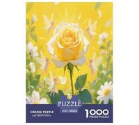 Rose Puzzle 1000 Pièces Cadeau Unique Jeu Éduchatif Challenge Toy À De Qualité Supérieure Peinture Art pour Adultes Et Enfants À Partir De 12 Ans 38x26cm/1000pcs